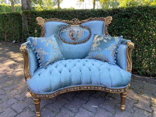 Settee sofa 1920 french louis - 1920,
