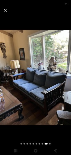 Spanish revial sofa 1920s - spanish,